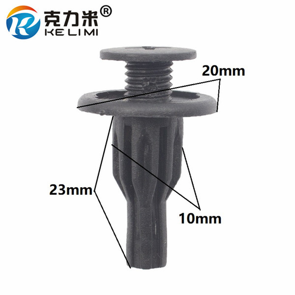 KE LI MI Auto Bumper 10mm Hole Plastic Expansion Rivet Fastener Retainer Clip For Toyota