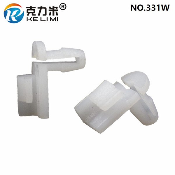 KE LI MI 100 Pieces Automobile parts Door Lock Rod Clips White Nylon Auto Plastic Car Interior Auto Parts