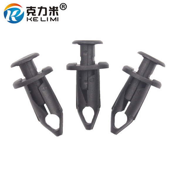 KE LI MI Car 9mm hole retainer bumper cover fender for Ford 100Pcs black plastic push type fastener clips Garnish