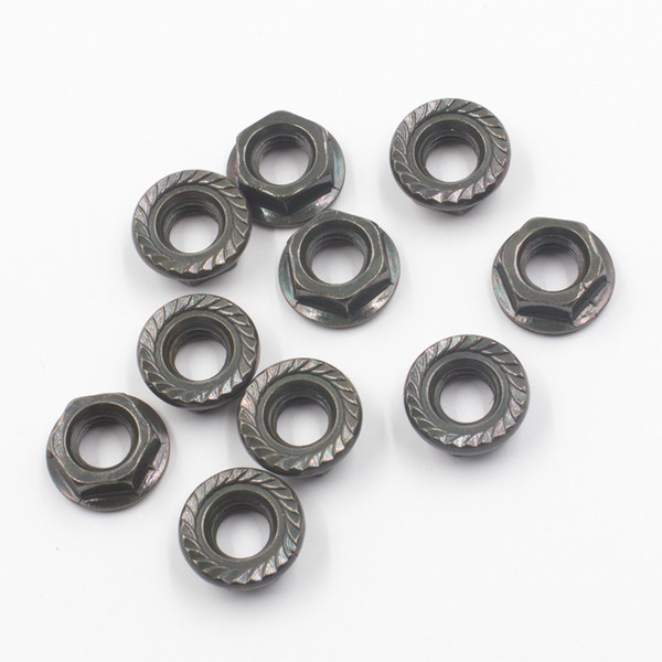 KE LI MI M6 Non-spinning washer M6 Metric Thread Hex Flange Nuts Screw Fastener 6mm Metal Screw Retainer Turn buckle