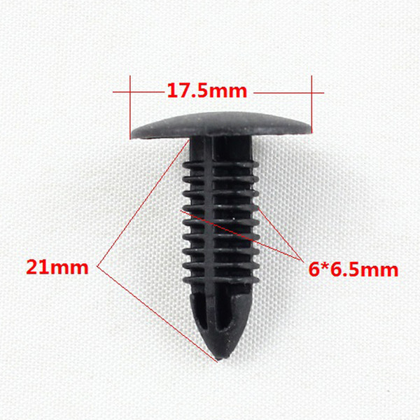 431 Car trunk Plastic Shield trim panel Push in Type fastener rivets retaining clips black