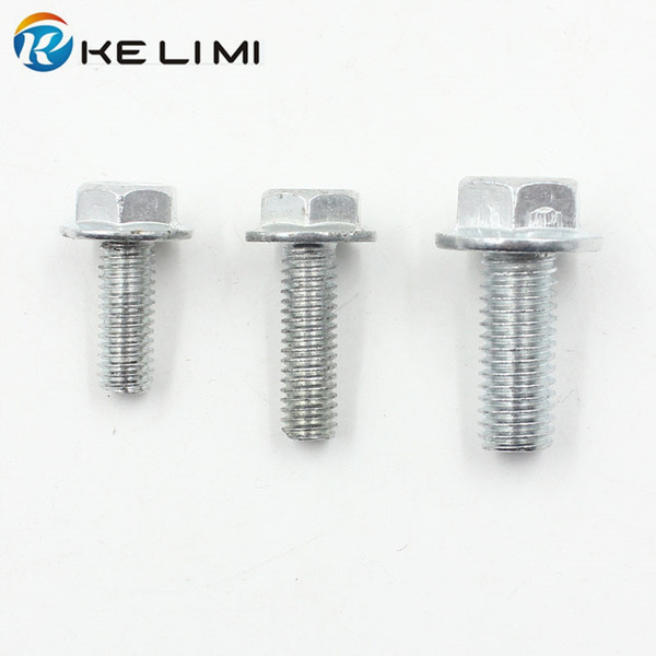 Kelimi Car Metal 10mm 12mm Hex Bolts Metric Thread Retainer Auto Screw Fender Body Fastener Rivet 6mm 8mm Hole