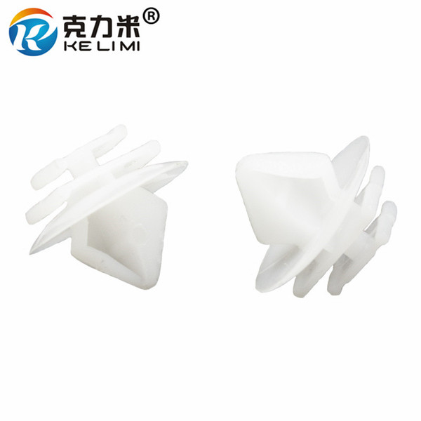 KELIMI White Door Panel Retainers Threshold Strips Anti-rubbing Clips Fasteners For Citroen Peugeot 307 206