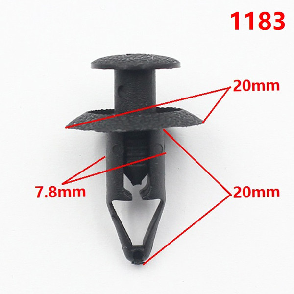 1183 Car cowl panel to reinforcement plate engine shield retainers push-type snaps for toyota plastic fastener rivets