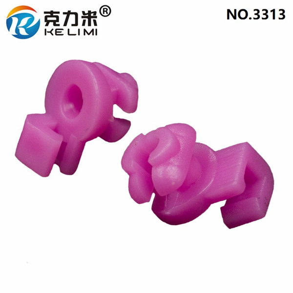 KE LI MI Pink Door Lock Latch Rod 3mm Size Clip Nylon Retainer For Auto Car Vehicle Interior Parts