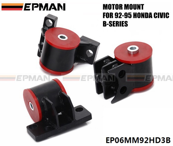 EPMAN For Honda Civic B Series Del Sol EG ENGINE Motor Mounts B16 B18 LIFETIME WARRANTY B18C EG EP06MM92HD3B