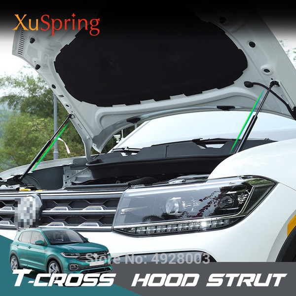 For 2020 VW T-cross Tcross 2019 Car Bonnet Hood Engine Cover Lifting Support Hydraulic Rod Strut Bars No Drilling/Welding