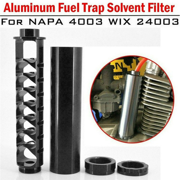 6 inch extension Spiral 1/2-28 Alloy Fuel Filter Single Core for NaPa 4003 WIX 24003 Solvent Motorcycle