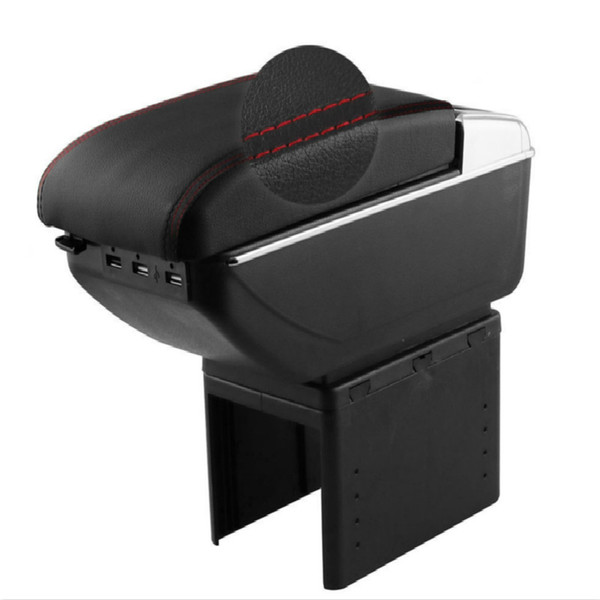 Universal Rotatable Top Car Center Armrest Arm Rest Console Storage Box Case New