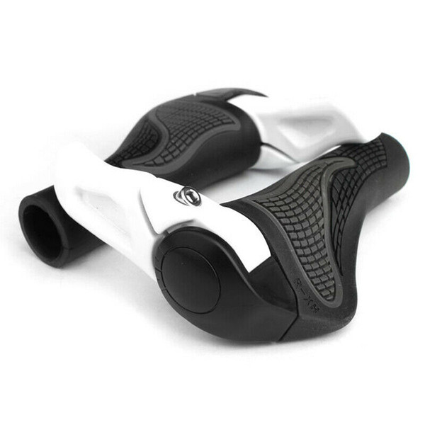 MTB Mountain Bike MTB Grips Lock on Plugs Ergonomic Handlebar Grip Cycle Ends Black White