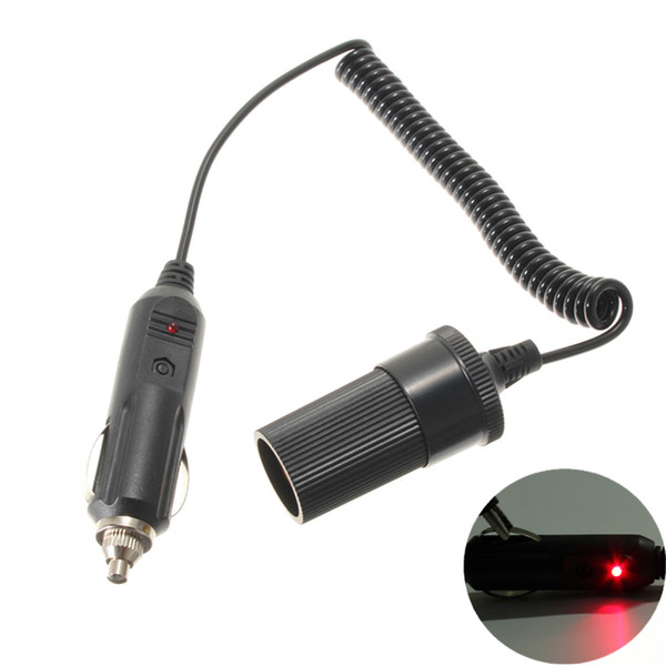 12V Car LED Lighter Extension Cable Socket Power Charge Lead