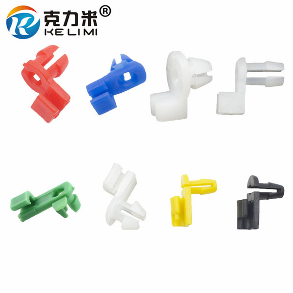 KELIMI Auto Universal Plastic Door Round head Lock Rod Clip Side Fasteners Retainers Car Wire Clips Retaining Clip