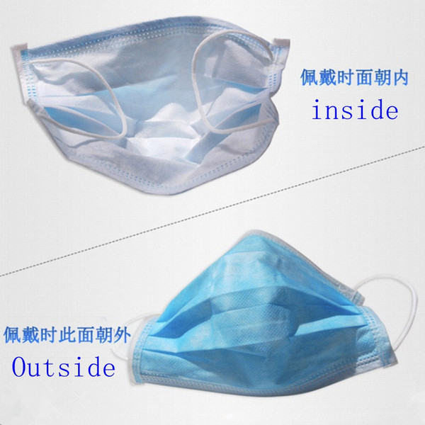 hot selling 500pcs 4 layers disposable activated carbon masks odor bacteria medical ear plugs to prevent virus free shipping