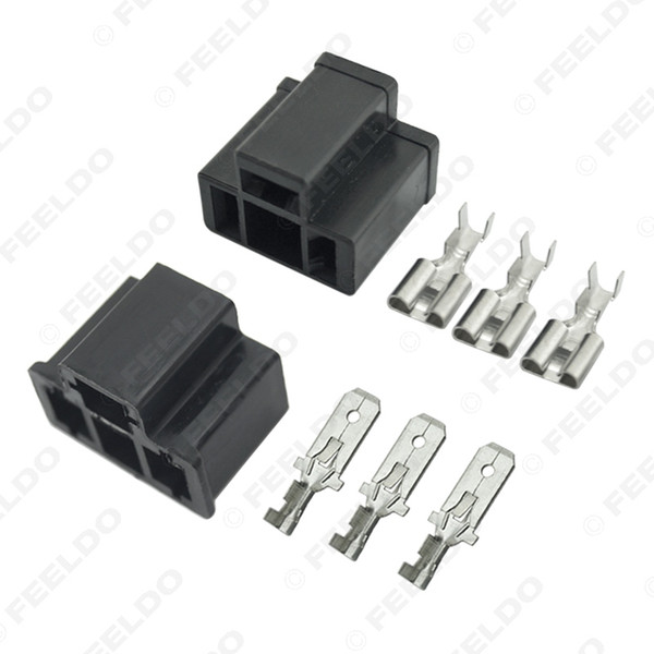 10pcs Car Motorcycle H4/HB2/9003 Waterproof DIY Male/Female Quick Adapter Connector Terminals Plug Kit #3917