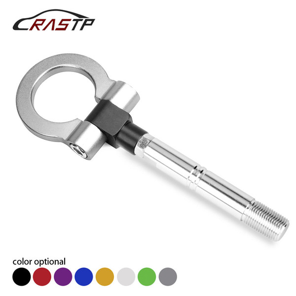 RASTP-Universal Car Towing Hook Decoration Trailer Hook Eye Towing Front For Toyota Avanza/Japan Car Silver RS-TH008-8