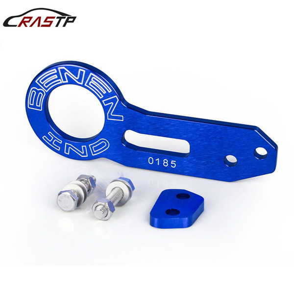 RASTP High Quality Car Styling Racing Rear Tow Hook Aluminum Alloy Rear Tow Hook Blue RS-TH002