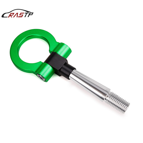 RASTP-1 Pcs Auto Trailer Tow Hook Screw-On Front Aluminum For Mitsubishi Lancer EVO 2008-2011 Car Accessories Green RS-TH008-4