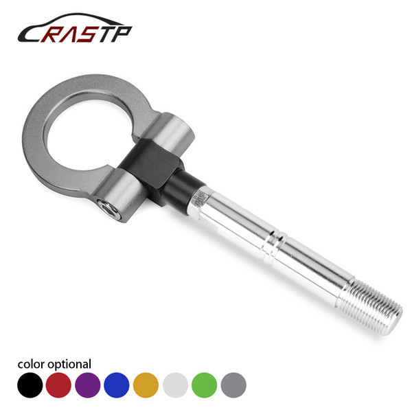 RASTP-Universal Car Towing Hook Decoration Trailer Hook Eye Towing Front For Toyota Avanza/Japan Car Gray RS-TH008-8