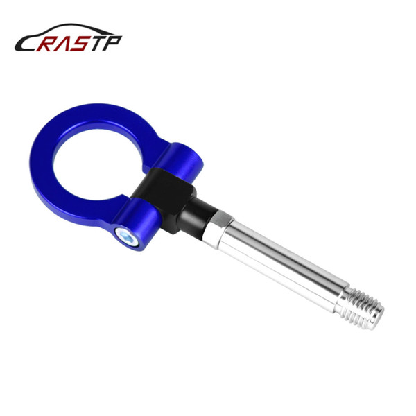 RASTP-Universal Racing Car Style Aluminum Tow Hook Front Fit For Volkswagen Eight Colors Car Accessories Blue RS-TH008-7