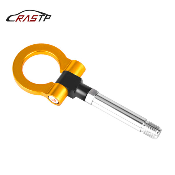 RASTP-Universal Racing Car Style Aluminum Tow Hook Front Fit For Volkswagen Eight Colors Car Accessories Gold RS-TH008-7