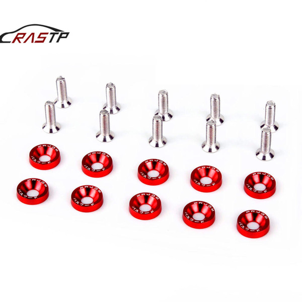 RASTP-JDM Style Fender Washers (10pcs/Pack) Washers and Bolt Aluminum for Honda Civic Integra RSX EK EG DC RS-QRF002 RS-QRF002