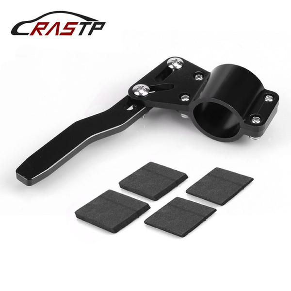 RASTP-Universal Aluminium Car Styling Adjustment Steering Wheel Turn Rod Extension Turn Signal Lever Position Up Kit Black RS-STW013