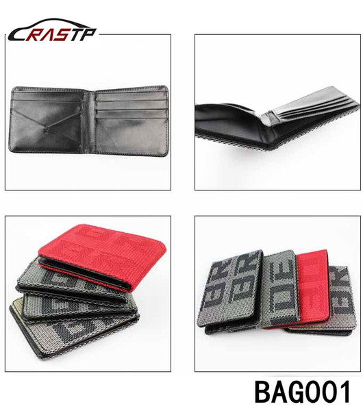 RASTP - Free Shipping Maven Japstyle BRIDE Wallet JDM VERSION Racing Seat Fabric and Leather Wallet LS-BAG001