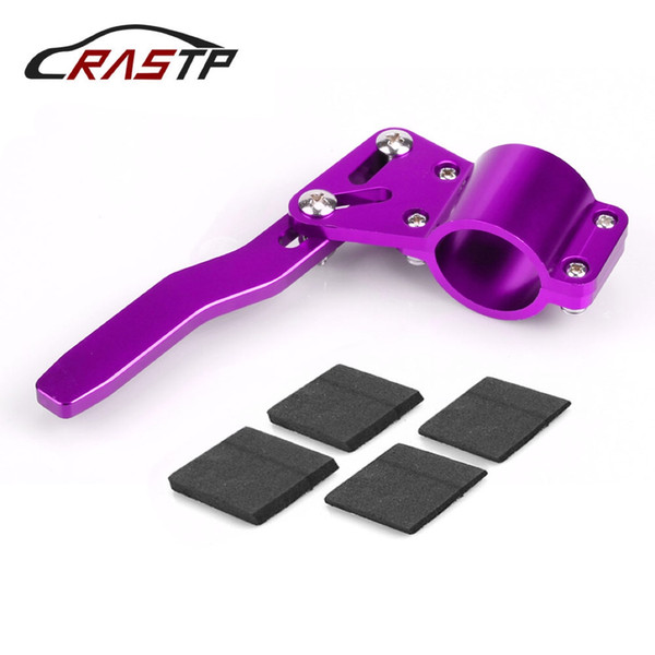 RASTP-Aluminium Car Styling Adjustment Steering Wheel Turn Rod Extension Turn Signal Lever Position Up Kit Car Accessories Purple RS-STW013