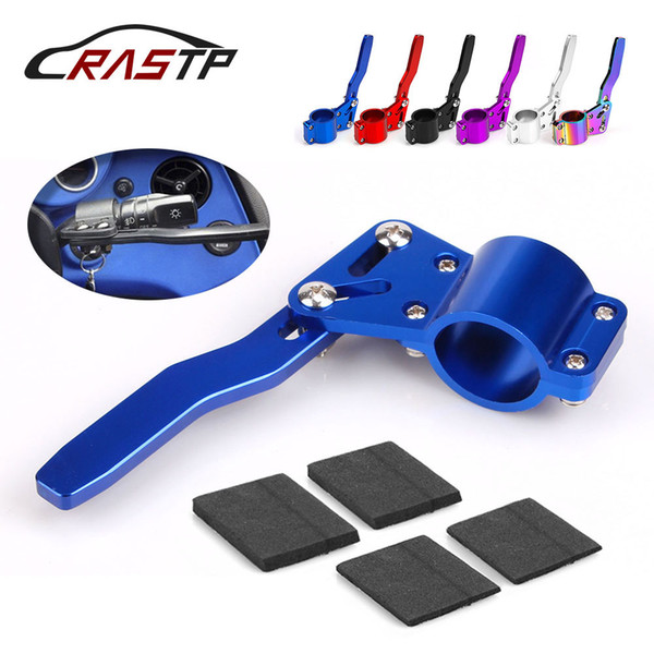 RASTP-Aluminium Car Styling Adjustment Steering Wheel Turn Rod Extension Turn Signal Lever Position Up Kit Car Accessories RS-STW013