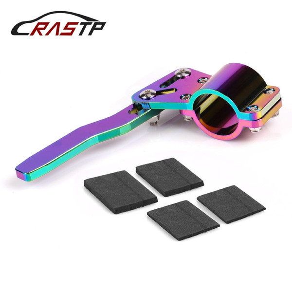 RASTP-Universal Aluminium Car Styling Adjustment Steering Wheel Turn Rod Extension Turn Signal Lever Position Up Kit Neo Chrome RS-STW013