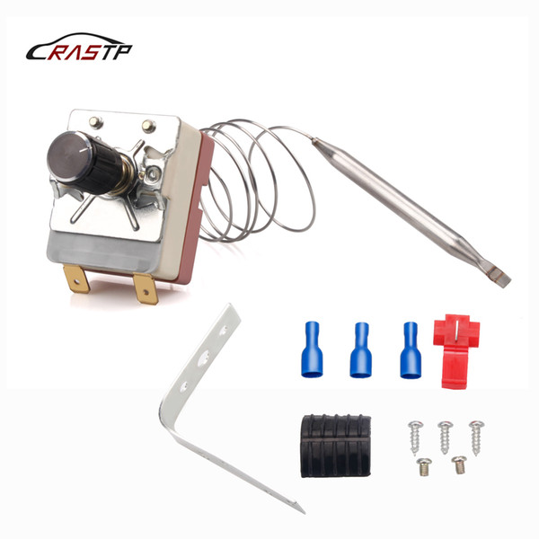 RASTP-1 Set Temperature Control Switch Adjustable Thermostat Adjustable Temperature Switch 180-240 Celsius with Logo Silver RS-BOV052