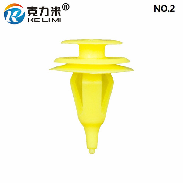 100 Pcs Auto Parts Yellow Plastic Rivet For Toyota pickups series door panel garnish buckle trim fastener retaining clips