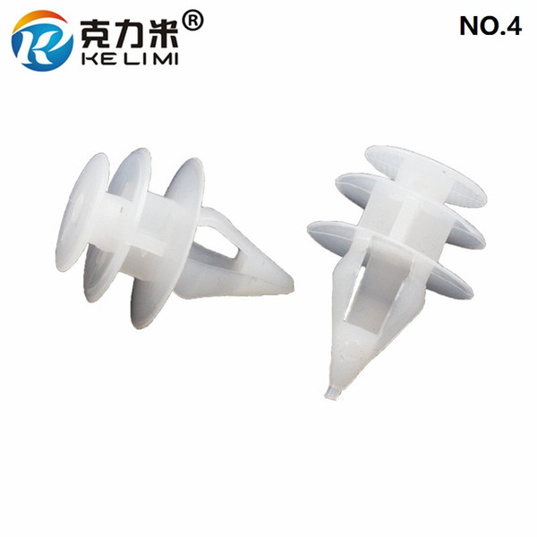 Three-layer Special Door Panel Trim Buckle White Plastic Push in 8.8mm Clamp Fastener Retainers Clips