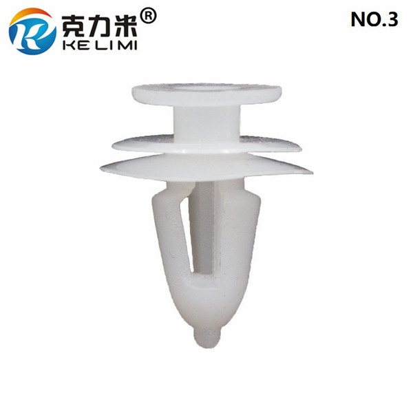 Universal Auto POM White 8mm Hole Truck Car Door Trim Panel Retaining Clips Snap Fastener Rivet