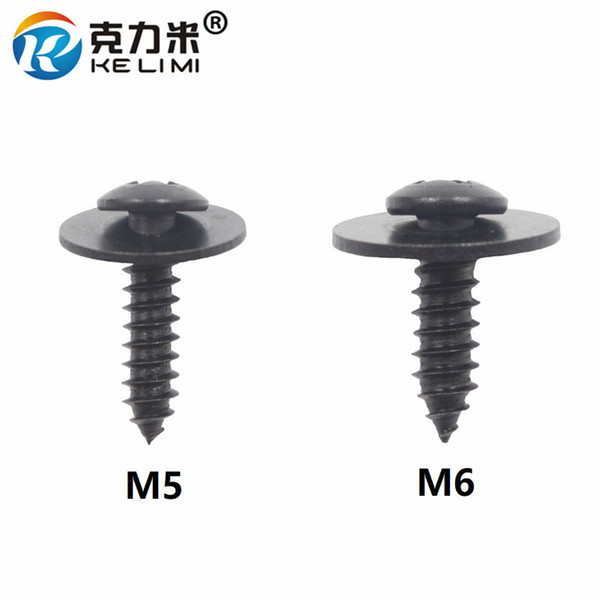 Fixed Auto Car Body Fender Screws M5 M6 Metal Rivet Fastener cross self tapping Phillips Screws