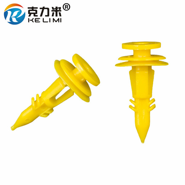 100 Pieces For Jeep Cherokee Chrysler Trim Panel Tail Gate Retainers Yellow Plastic Rivet Bumper Fastener