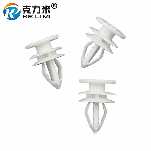 100 Pcs Universal Truck Door Panel Retainers seal retaining clips white fastener buckle clamp plastic rivets