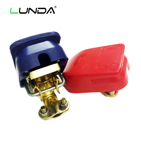 Pair 12V Car Battery Terminals Connector Clamps Quick Release Lift Off Positive Negative for Cars Caravan Boat Motorhome