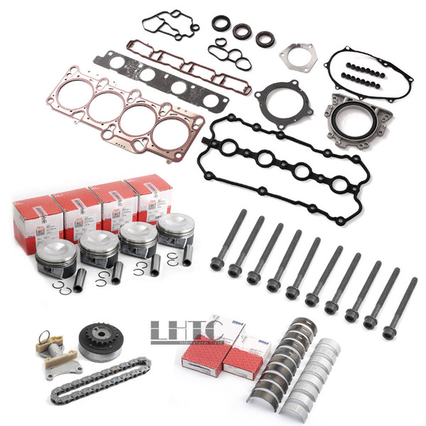 Engine Cylinder Rebuild Overhaul Set For VW GTI GLI AUDI A3 A4 2.0 TFSI BPY BWA