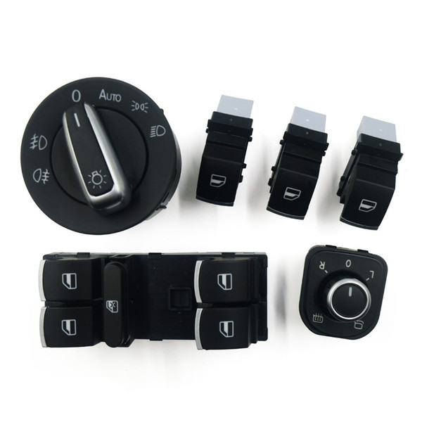 Mirror Headlight Window Switch Set For VW Golf MK5 6 Jetta Passat B6 Tiguan 5ND959565A /5ND959857/5ND959855/5ND941431B