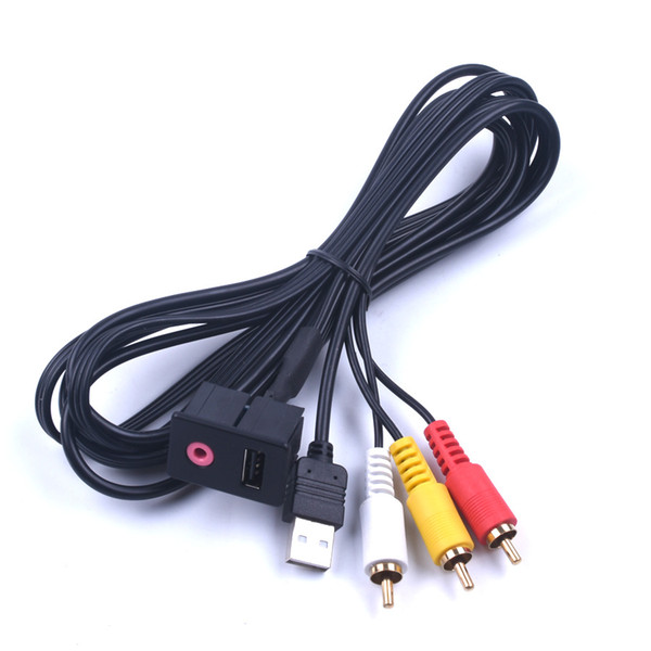 Car audio converter, aux harness, 3.5mm 3, RCA car, AUX USB, Volkswagen head for TOYOTA Volkswagen