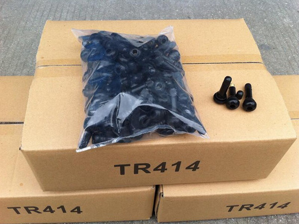 TR414 Rubber Valves With Dust Caps Black for Car Bike Wheel Snap-In Tire Tyre