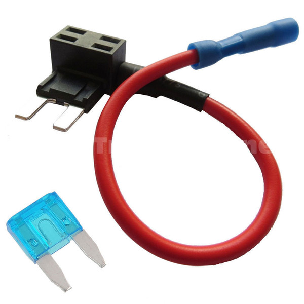 High quality Car Fuse ! Add-A-Circuit Fuse TAP Adapter Mini ATM APM Blade Fuse Holder 12V Sales