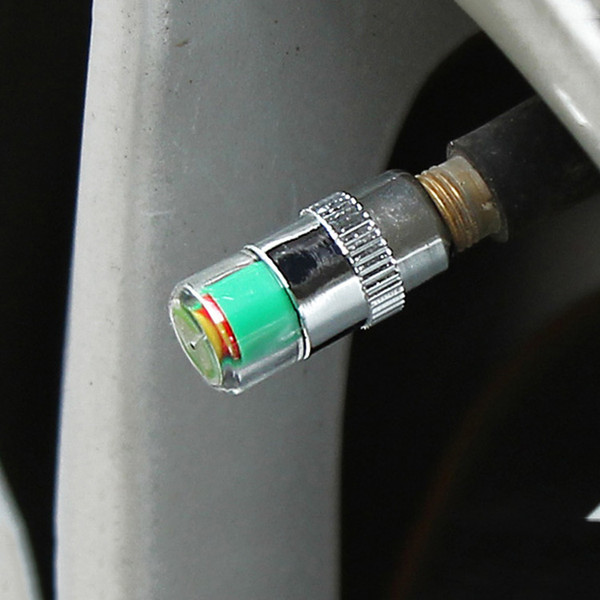 Tire pressure monitoring cap, tire pressure monitor, warning cap, visible tire valve 2.4bar