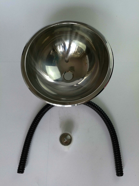 RV Caravan Camper Boat SS Round Hand Wash Basin Kitchen Sink 340*150mm GR-560