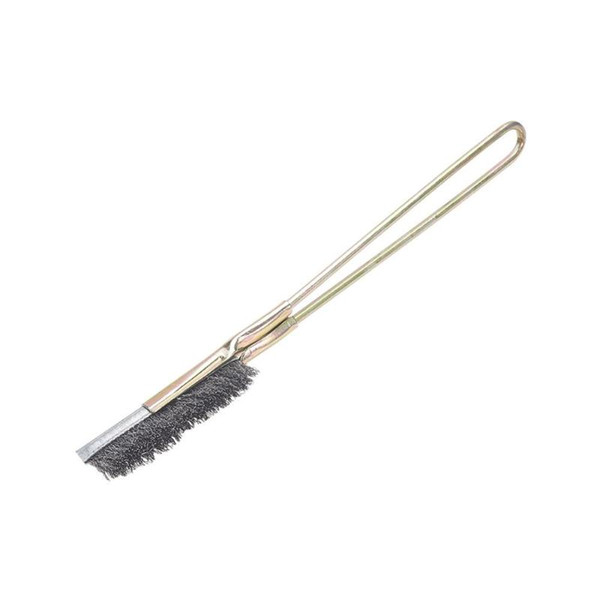 Hot Straight Stainless Steel/Brass Wire Knife Brush 2.4cm Working Width Metal Handle Wire Brush For Life And Industry 1pcs