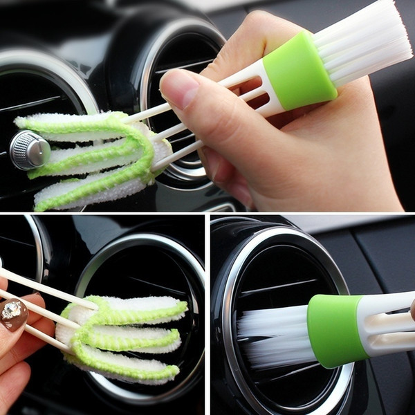 New Mini Duster Air Vent Blinds Dirt Duster Cleaner Cleaning Dust Brush for Air Conditions Air Outlets Car Interior Cleaning Tools