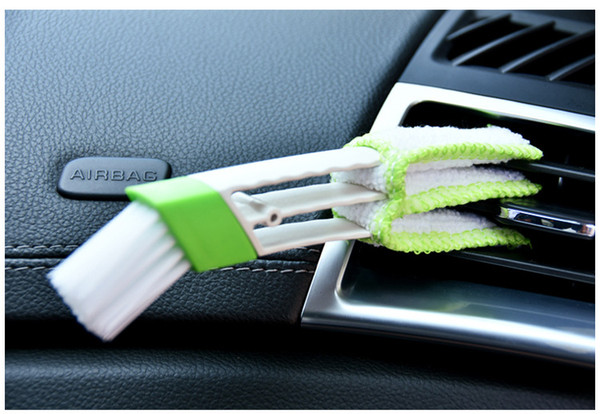 Small dust collector for car vents, car air conditioner cleaners and brushes, keyboard and window dusting cloth tools, blinds, curtain glass