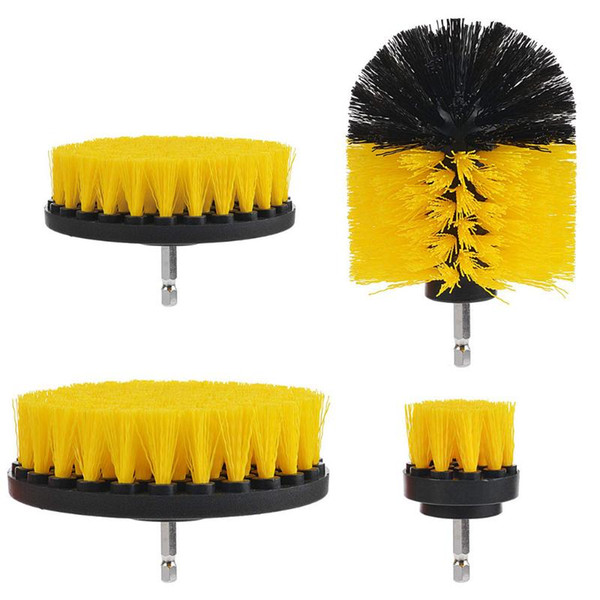 12pcs Electric Drill Brush Scrub Pads Power Scrubber Cleaning Kit Cleaner Scrubbing Cordless Drill Cleaning Pool Stainless Steel