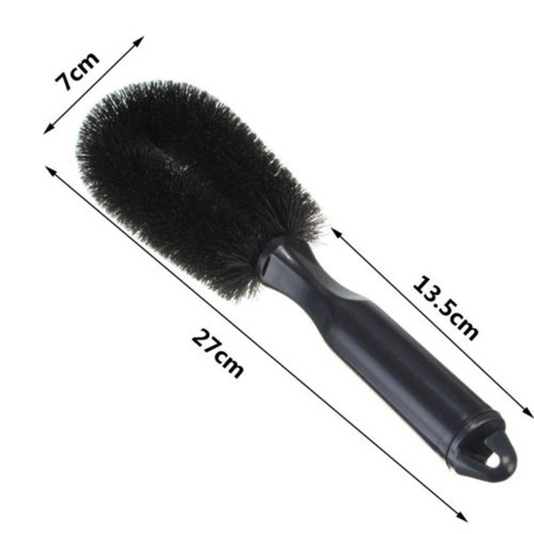 Black Car Vehicle Motorcycle Wheel Tire Rim Scrub Brush Washing Cleaning Tool Cleaner CCA_100
